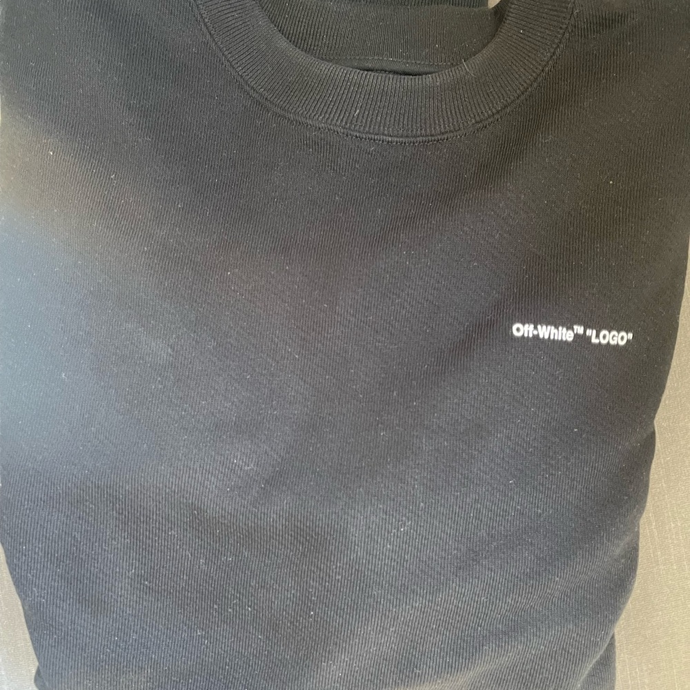 Off-white “Logo” crewneck sweatshirt 100% authentic